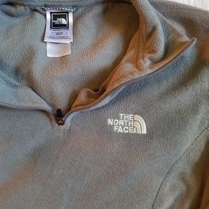 Grey Patterned The North Face Pullover Jacket
